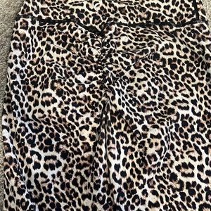 zyia active sz 12 7/8 leopard print leggings